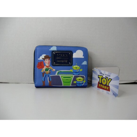 ```plaintextDisney Pixar Toy Story Loungefly Wallet With Buzz & Woody Design - B - Picture 2 of 2